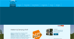 Desktop Screenshot of campingdehof.nl